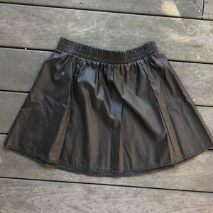 Perfect condition vegan leather skirt